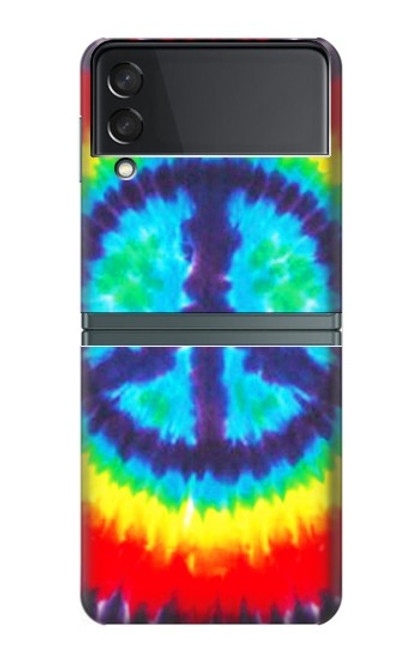 S1870 絞り染め 平和 Tie Dye Peace Samsung Galaxy Z Flip 3 5G バックケース、フリップケース・カバー