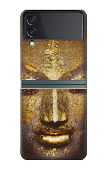 S3189 魔法のヤントラ仏の顔 Magical Yantra Buddha Face Samsung Galaxy Z Flip 3 5G バックケース、フリップケース・カバー