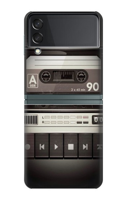 S3501 ビンテージカセットプレーヤー Vintage Cassette Player Samsung Galaxy Z Flip 3 5G バックケース、フリップケース・カバー