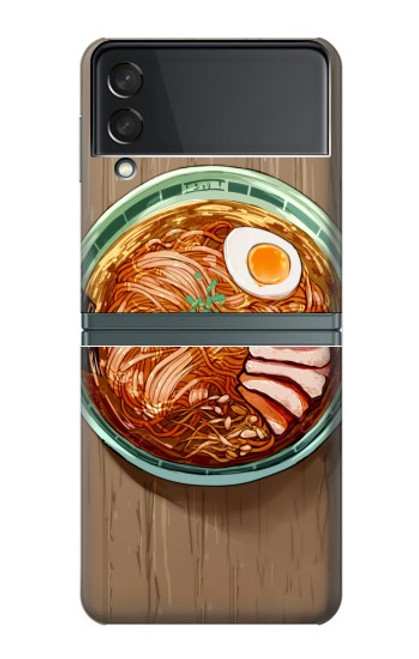S3756 ラーメン Ramen Noodles Samsung Galaxy Z Flip 3 5G バックケース、フリップケース・カバー