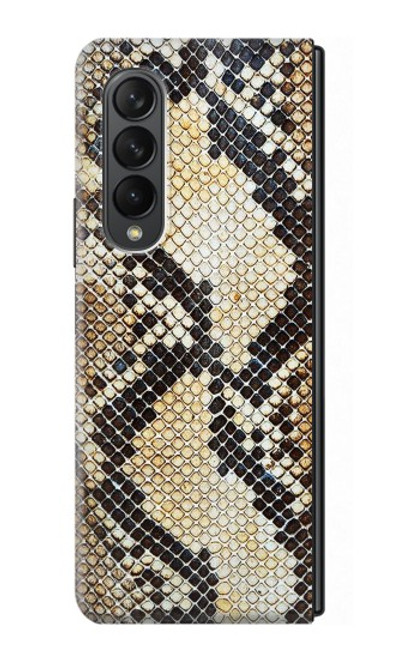 S2703 スネークスキンテクスチャグラフィックプリント Snake Skin Texture Graphic Printed Samsung Galaxy Z Fold 3 5G バックケース、フリップケース・カバー