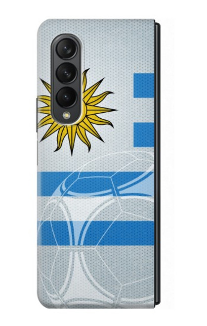 S2995 ウルグアイサッカー Uruguay Football Soccer Flag Samsung Galaxy Z Fold 3 5G バックケース、フリップケース・カバー