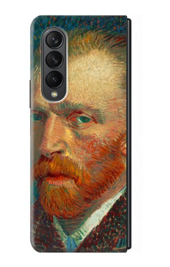S3335 ヴィンセント・ヴァン・ゴッホ ポートレート Vincent Van Gogh Self Portrait Samsung Galaxy Z Fold 3 5G バックケース、フリップケース・カバー