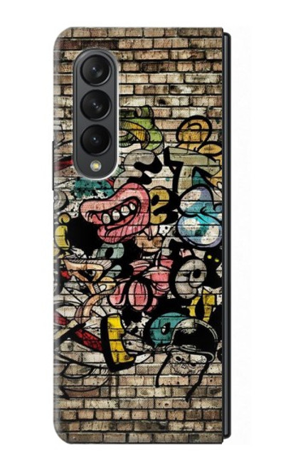 S3394 落書き Graffiti Wall Samsung Galaxy Z Fold 3 5G バックケース、フリップケース・カバー