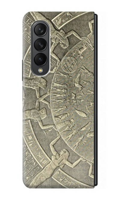 S3396 デンデラ星座古代エジプト Dendera Zodiac Ancient Egypt Samsung Galaxy Z Fold 3 5G バックケース、フリップケース・カバー