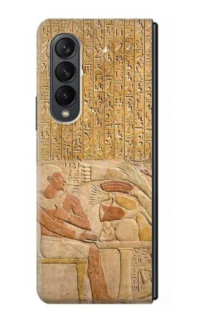 S3398 エジプト・ステラ・メントゥホテプ Egypt Stela Mentuhotep Samsung Galaxy Z Fold 3 5G バックケース、フリップケース・カバー