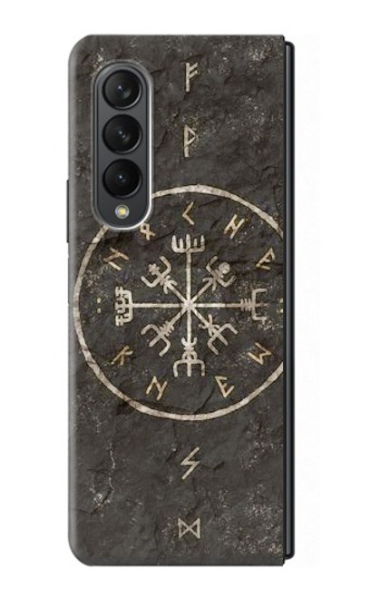 S3413 北欧の古代バイキングシンボル Norse Ancient Viking Symbol Samsung Galaxy Z Fold 3 5G バックケース、フリップケース・カバー