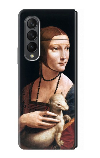 S3471 エルミン・レオナルド・ダ・ヴィンチ Lady Ermine Leonardo da Vinci Samsung Galaxy Z Fold 3 5G バックケース、フリップケース・カバー