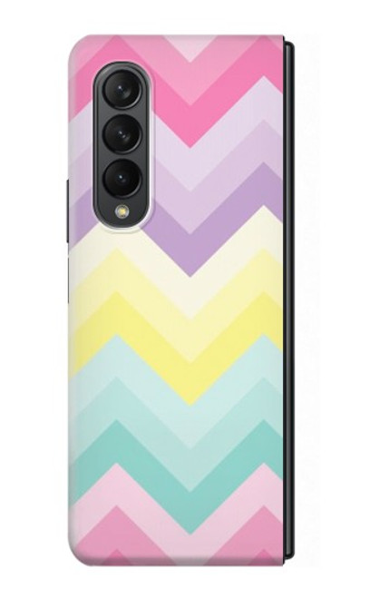 S3514 虹色ジグザグ Rainbow Zigzag Samsung Galaxy Z Fold 3 5G バックケース、フリップケース・カバー