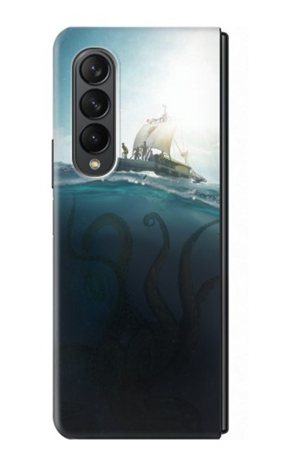 S3540 巨大なタコ Giant Octopus Samsung Galaxy Z Fold 3 5G バックケース、フリップケース・カバー