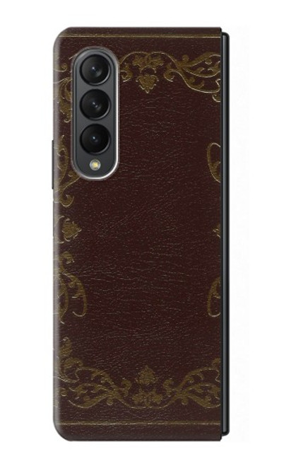 S3553 ヴィンテージブックカバー Vintage Book Cover Samsung Galaxy Z Fold 3 5G バックケース、フリップケース・カバー