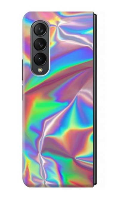 S3597 ホログラフィック写真印刷 Holographic Photo Printed Samsung Galaxy Z Fold 3 5G バックケース、フリップケース・カバー