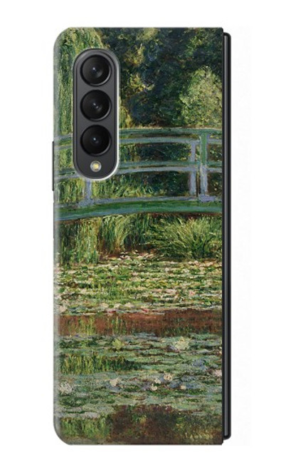 S3674 クロードモネ歩道橋とスイレンプール Claude Monet Footbridge and Water Lily Pool Samsung Galaxy Z Fold 3 5G バックケース、フリップケース・カバー