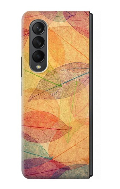 S3686 秋シーズン葉秋 Fall Season Leaf Autumn Samsung Galaxy Z Fold 3 5G バックケース、フリップケース・カバー