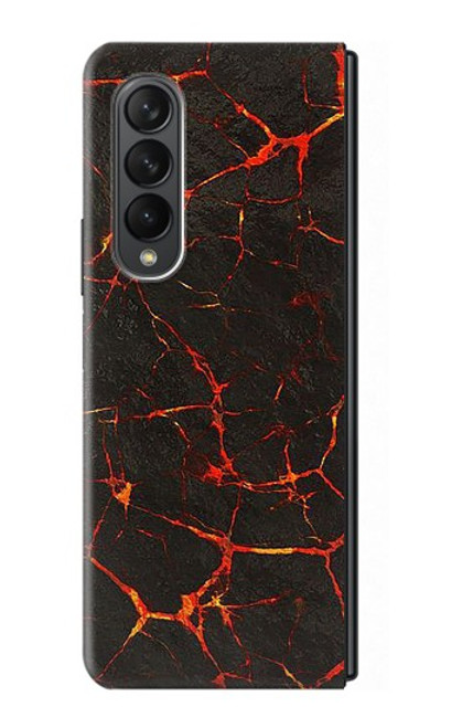 S3696 溶岩マグマ Lava Magma Samsung Galaxy Z Fold 3 5G バックケース、フリップケース・カバー