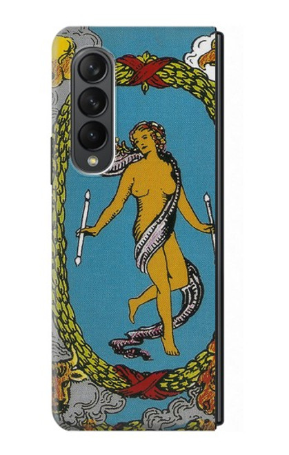 S3746 タロットカード世界 Tarot Card The World Samsung Galaxy Z Fold 3 5G バックケース、フリップケース・カバー