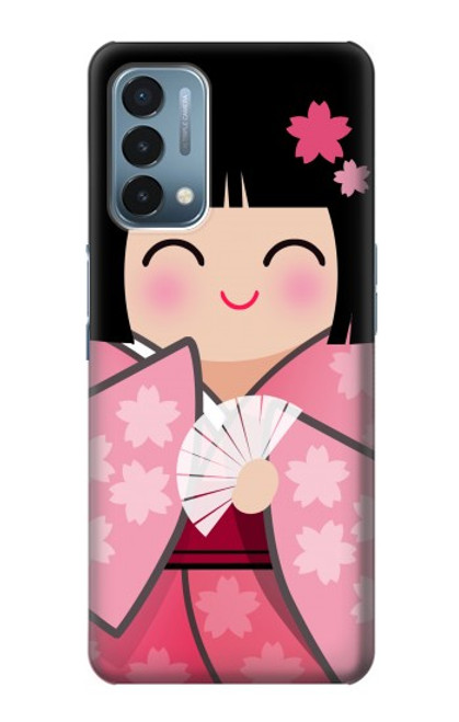 S3042 雛人形 着物桜 Japan Girl Hina Doll Kimono Sakura OnePlus Nord N200 5G バックケース、フリップケース・カバー