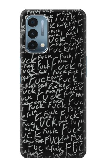 S3478 面白い言葉黒板 Funny Words Blackboard OnePlus Nord N200 5G バックケース、フリップケース・カバー