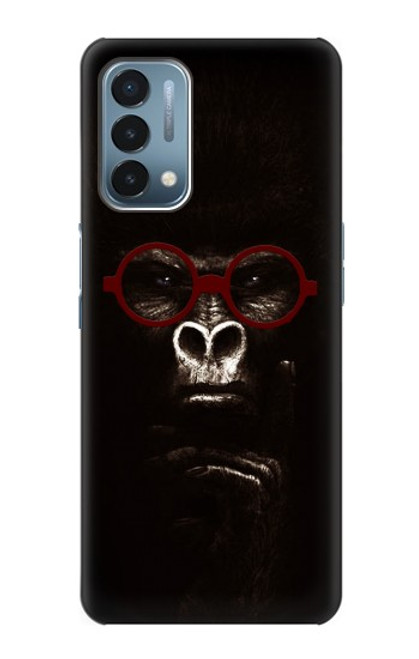 S3529 思考ゴリラ Thinking Gorilla OnePlus Nord N200 5G バックケース、フリップケース・カバー