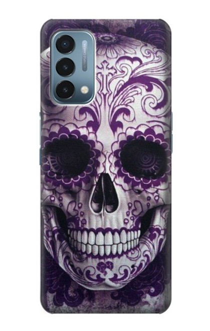 S3582 紫の頭蓋骨 Purple Sugar Skull OnePlus Nord N200 5G バックケース、フリップケース・カバー