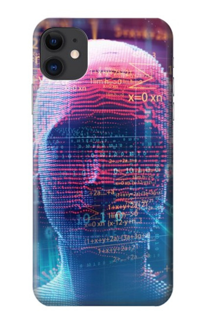 S3800 デジタル人顔 Digital Human Face iPhone 11 バックケース、フリップケース・カバー