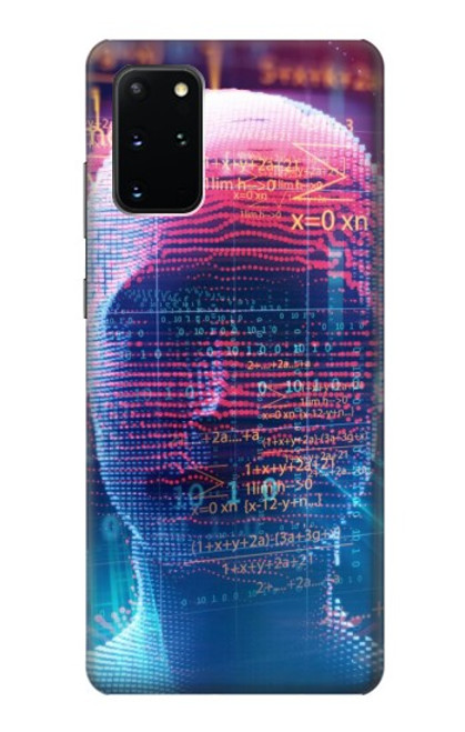 S3800 デジタル人顔 Digital Human Face Samsung Galaxy S20 Plus, Galaxy S20+ バックケース、フリップケース・カバー