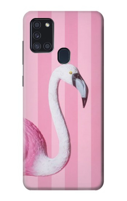 S3805 フラミンゴピンクパステル Flamingo Pink Pastel Samsung Galaxy A21s バックケース、フリップケース・カバー