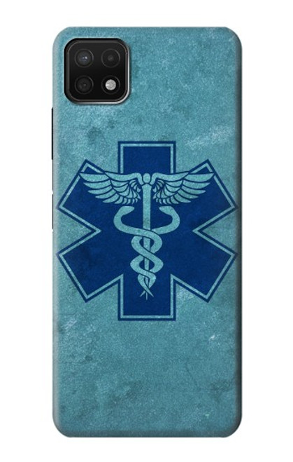 S3824 カドゥケウス医療シンボル Caduceus Medical Symbol Samsung Galaxy A22 5G バックケース、フリップケース・カバー