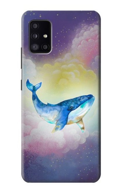 S3802 夢のクジラ パステルファンタジー Dream Whale Pastel Fantasy Samsung Galaxy A41 バックケース、フリップケース・カバー