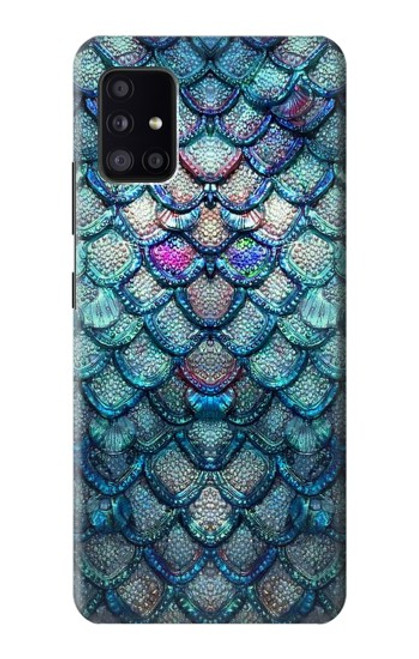 S3809 人魚の鱗 Mermaid Fish Scale Samsung Galaxy A41 バックケース、フリップケース・カバー