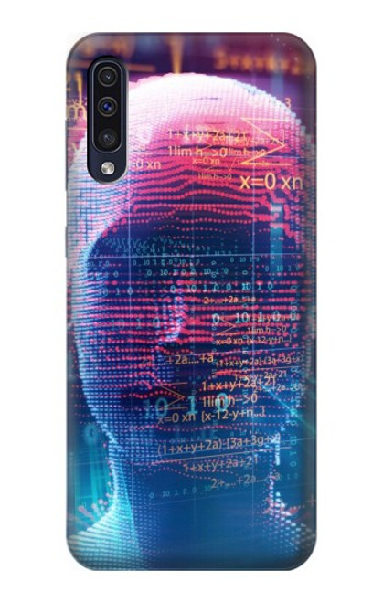 S3800 デジタル人顔 Digital Human Face Samsung Galaxy A70 バックケース、フリップケース・カバー