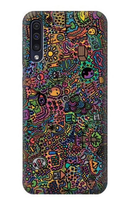 S3815 サイケデリックアート Psychedelic Art Samsung Galaxy A70 バックケース、フリップケース・カバー