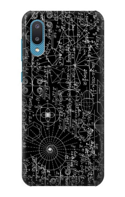 S3808 数学黒板 Mathematics Blackboard Samsung Galaxy A04, Galaxy A02, M02 バックケース、フリップケース・カバー