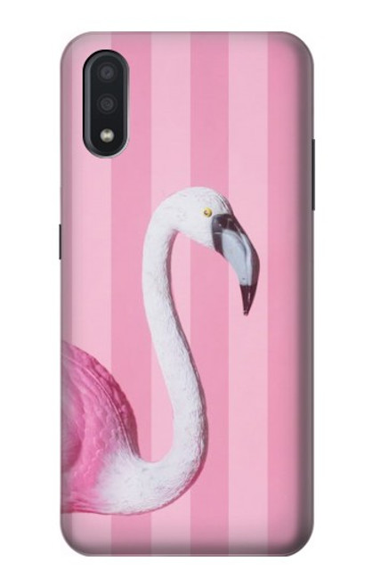 S3805 フラミンゴピンクパステル Flamingo Pink Pastel Samsung Galaxy A01 バックケース、フリップケース・カバー