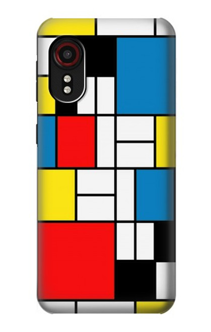 S3814 ピエトモンドリアン線画作曲 Piet Mondrian Line Art Composition Samsung Galaxy Xcover 5 バックケース、フリップケース・カバー