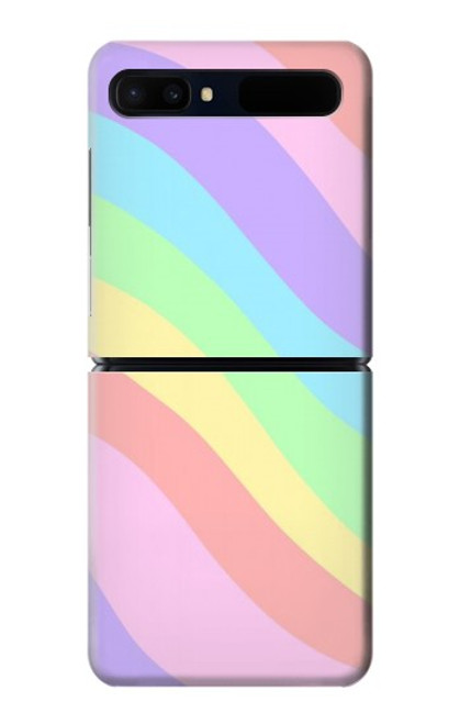 S3810 パステルユニコーンサマー波 Pastel Unicorn Summer Wave Samsung Galaxy Z Flip 5G バックケース、フリップケース・カバー