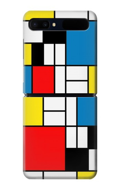 S3814 ピエトモンドリアン線画作曲 Piet Mondrian Line Art Composition Samsung Galaxy Z Flip 5G バックケース、フリップケース・カバー