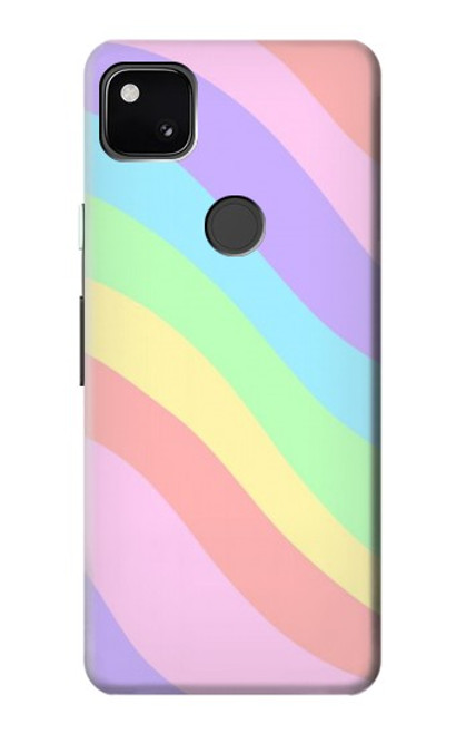 S3810 パステルユニコーンサマー波 Pastel Unicorn Summer Wave Google Pixel 4a バックケース、フリップケース・カバー