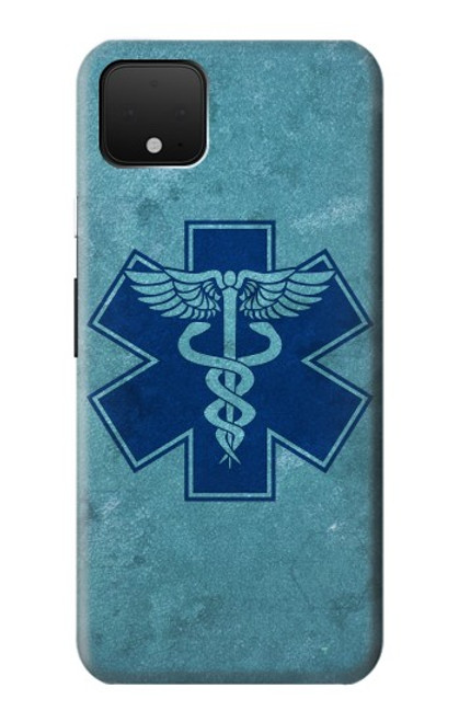 S3824 カドゥケウス医療シンボル Caduceus Medical Symbol Google Pixel 4 バックケース、フリップケース・カバー