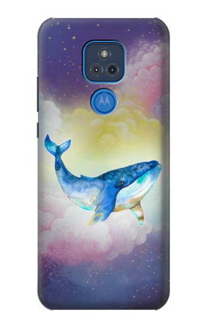 S3802 夢のクジラ パステルファンタジー Dream Whale Pastel Fantasy Motorola Moto G Play (2021) バックケース、フリップケース・カバー