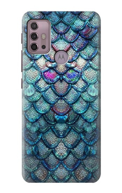 S3809 人魚の鱗 Mermaid Fish Scale Motorola Moto G30, G20, G10 バックケース、フリップケース・カバー