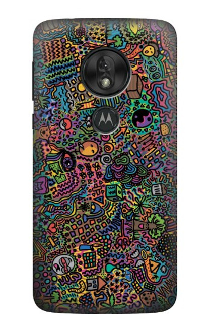 S3815 サイケデリックアート Psychedelic Art Motorola Moto G7 Power バックケース、フリップケース・カバー