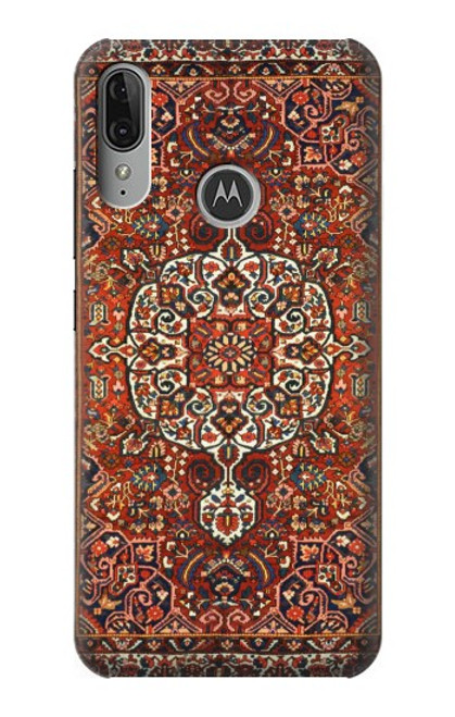 S3813 ペルシャ絨毯の敷物パターン Persian Carpet Rug Pattern Motorola Moto E6 Plus, Moto E6s バックケース、フリップケース・カバー