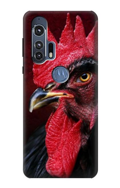 S3797 チキンオンドリ Chicken Rooster Motorola Edge+ バックケース、フリップケース・カバー