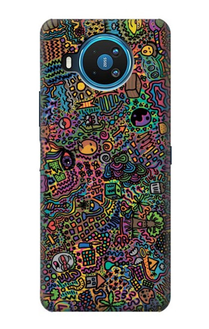 S3815 サイケデリックアート Psychedelic Art Nokia 8.3 5G バックケース、フリップケース・カバー