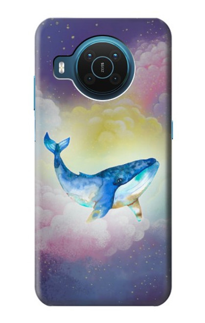 S3802 夢のクジラ パステルファンタジー Dream Whale Pastel Fantasy Nokia X20 バックケース、フリップケース・カバー