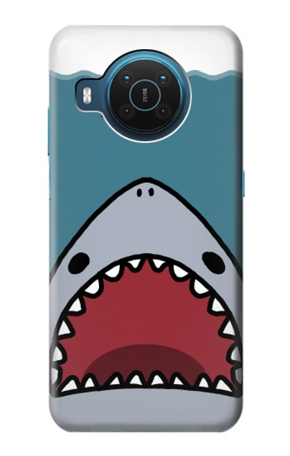 S3825 漫画のサメの海のダイビング Cartoon Shark Sea Diving Nokia X20 バックケース、フリップケース・カバー