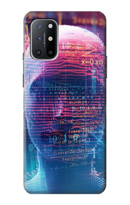 S3800 デジタル人顔 Digital Human Face OnePlus 8T バックケース、フリップケース・カバー