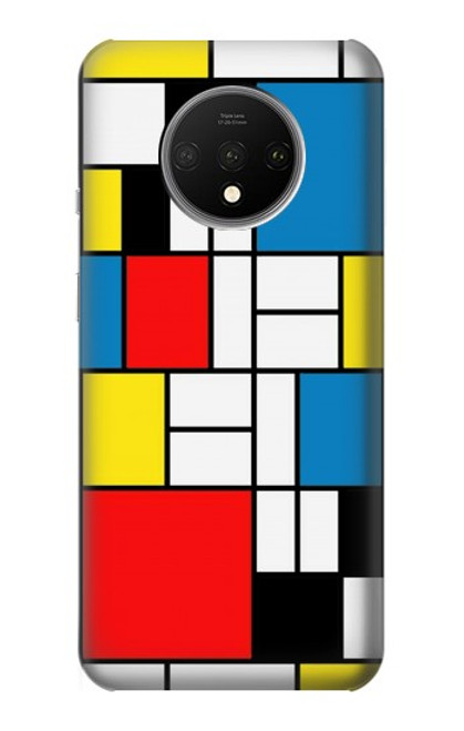 S3814 ピエトモンドリアン線画作曲 Piet Mondrian Line Art Composition OnePlus 7T バックケース、フリップケース・カバー