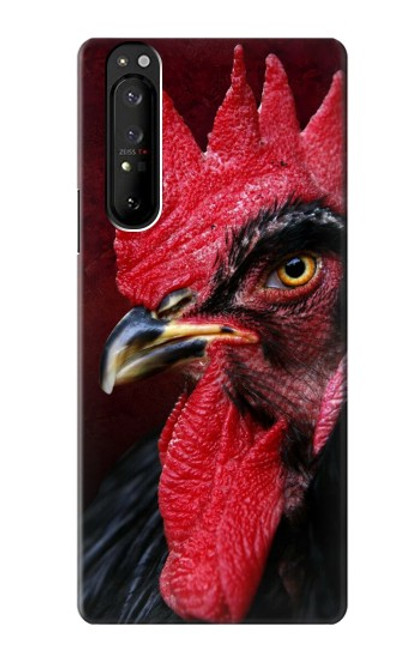 S3797 チキンオンドリ Chicken Rooster Sony Xperia 1 III バックケース、フリップケース・カバー